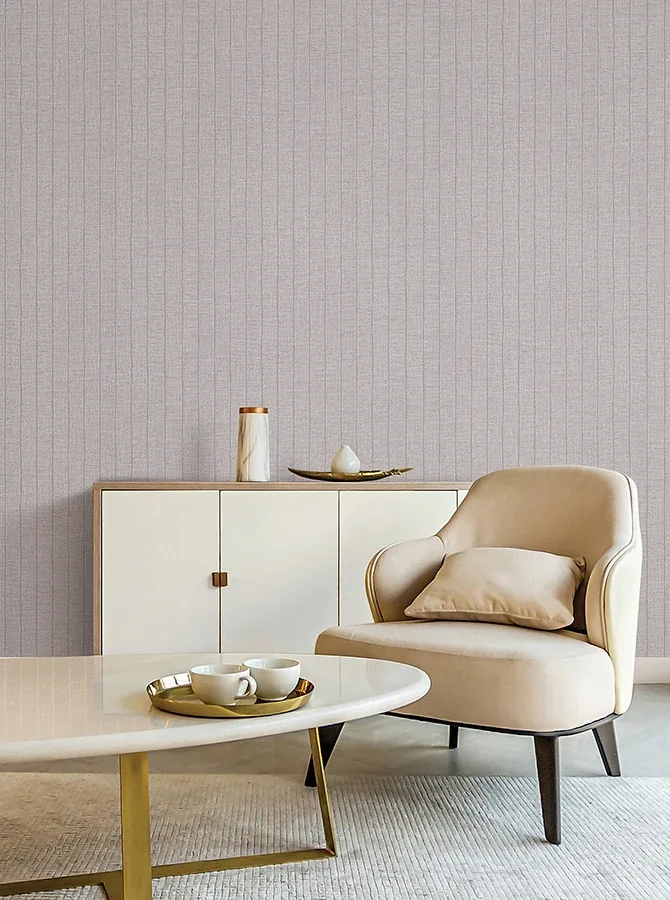 York Wallcoverings Cording Stripe Dove Grey Wallpaper - SKU SI26127