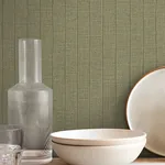York Wallcoverings Cording Stripe Moss Wallpaper - SKU SI26123