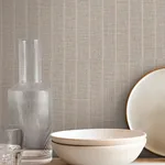 York Wallcoverings Cording Stripe Smoke Wallpaper - SKU SI26124