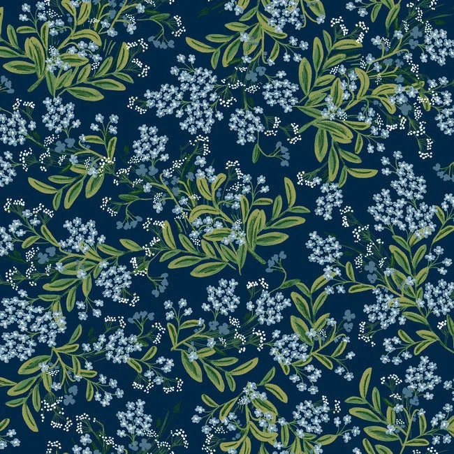 RP7385 | Cornflower Purple & Green Wallpaper