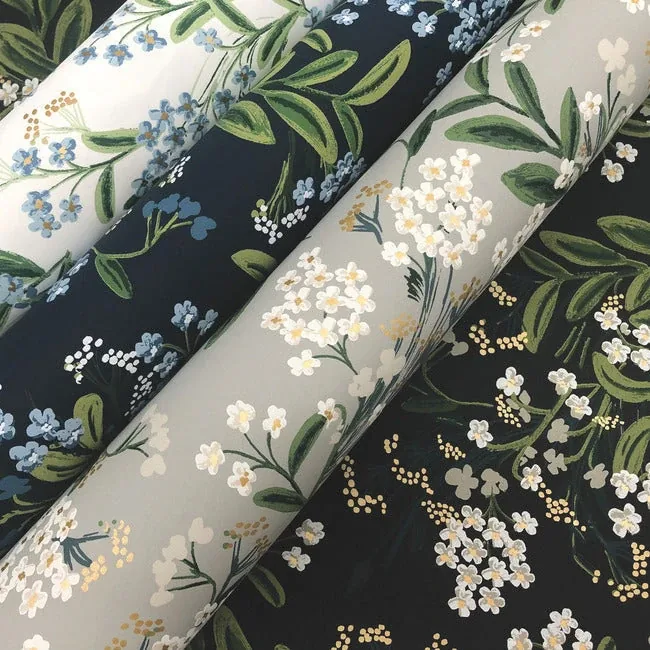 York Wallcoverings Cornflower White & Green Wallpaper - SKU RP7382