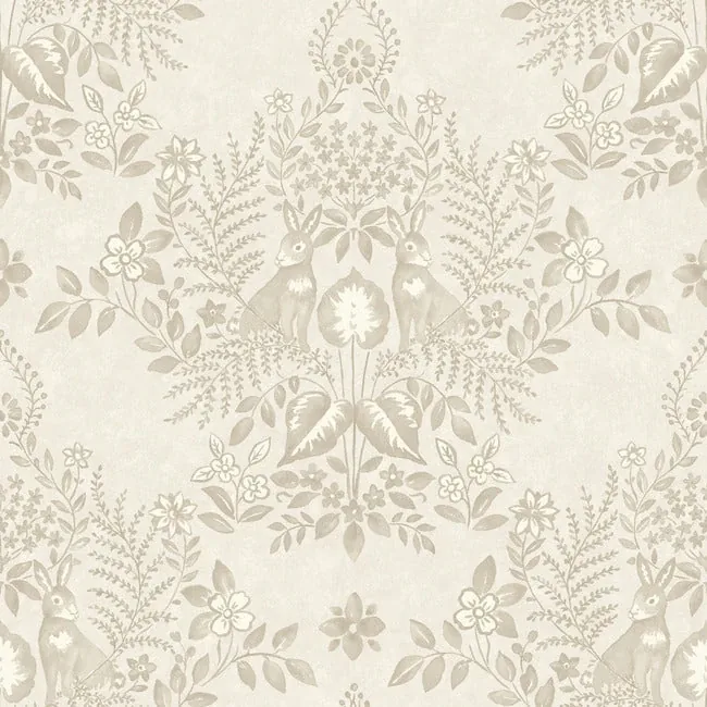 York Wallcoverings Cottontail Toile Wicker Peel & Stick Wallpaper - SKU PSW1434RL