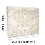York Wallcoverings Cottontail Toile Wicker Peel & Stick Wallpaper - SKU PSW1434RL
