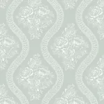 York Wallcoverings Coverlet White & Blue Wallpaper - SKU MH1598