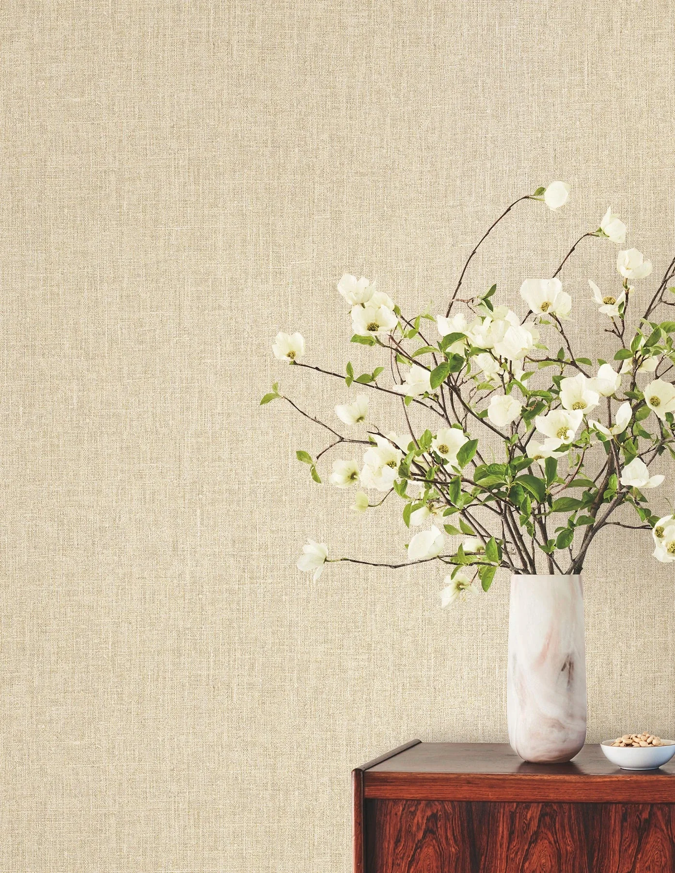 York Wallcoverings Cromie Ivory Wallpaper - SKU SI6907