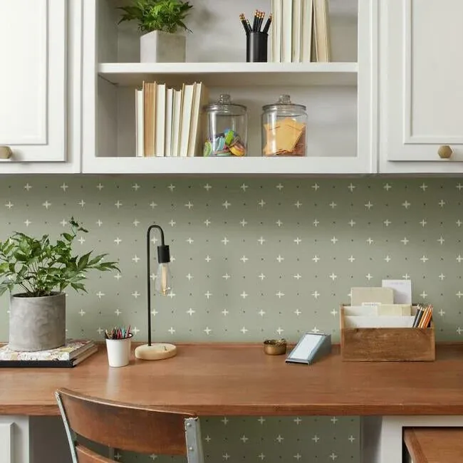 York Wallcoverings Cross Stitch Grey Wallpaper - SKU MK1103