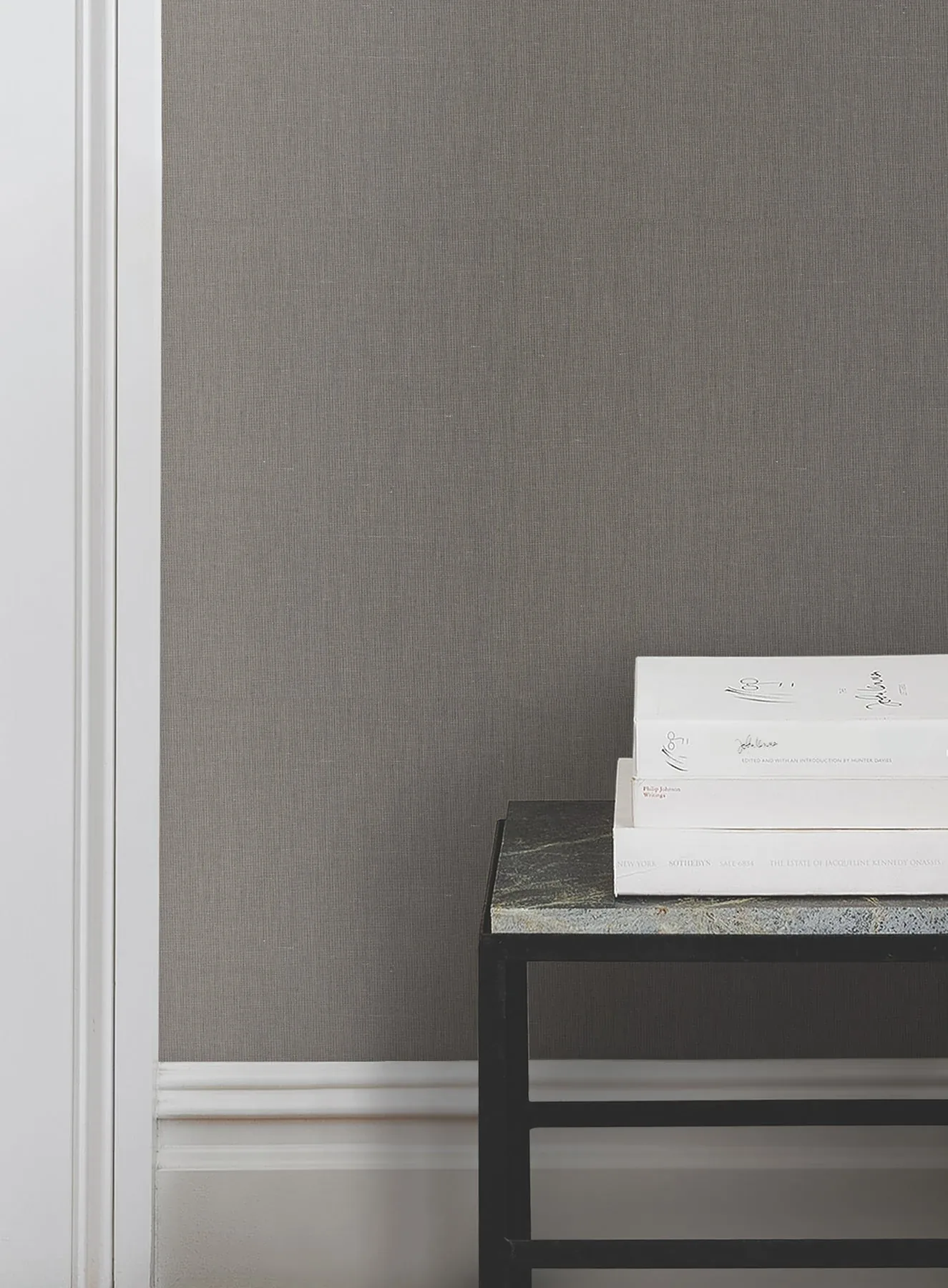 York Wallcoverings Crosshatch Black & Grey String Wallpaper - SKU VG4412MH