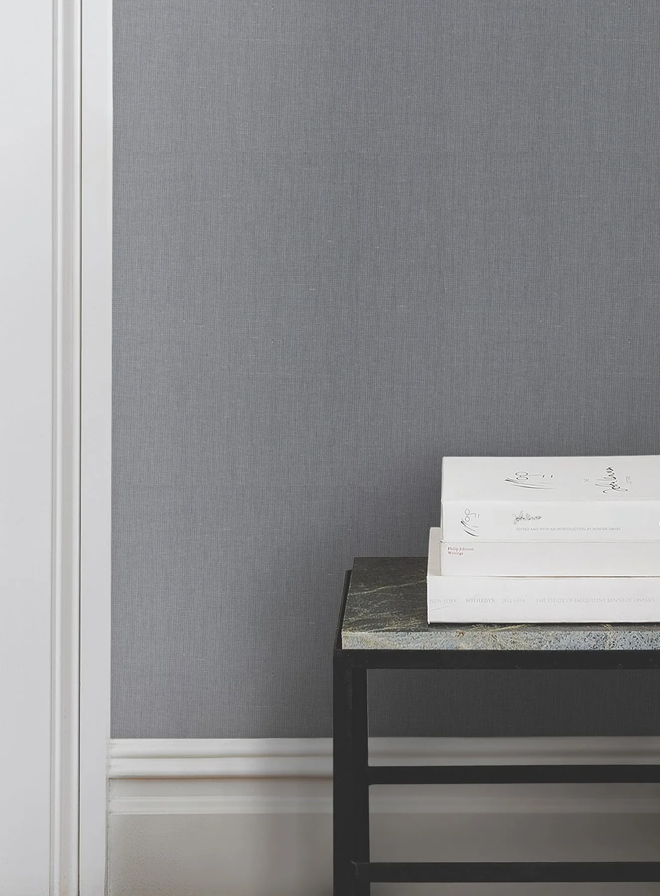 York Wallcoverings Crosshatch Navy String Wallpaper - SKU NR1602MH