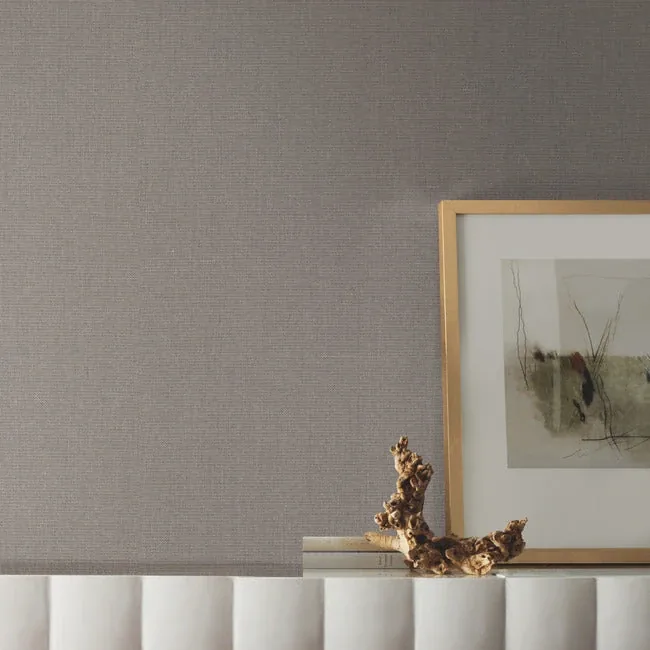 York Wallcoverings Crosshatch String Black & Grey Wallpaper - SKU VG4412