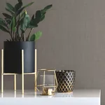 York Wallcoverings Crosshatch String Black & Grey Wallpaper - SKU VG4412