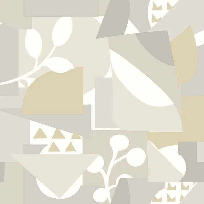 York Wallcoverings Cut Outs Neutral Wallpaper - SKU OI0672