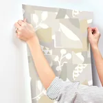 York Wallcoverings Cut Outs Neutral Wallpaper | Wallpaper Twins York Wallcoverings Cut Outs Neutral Wallpaper - SKU OI0672