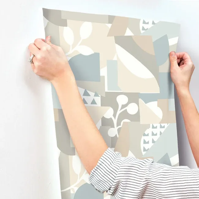 York Wallcoverings Cut Outs Sky Blue Wallpaper | Wallpaper Twins York Wallcoverings Cut Outs Sky Blue Wallpaper - SKU OI0673