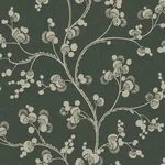 York Wallcoverings Dahlia Trail Black & Taupe Wallpaper - SKU SS2502