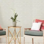 York Wallcoverings Dazzling Diamond Sisal Grasscloth Silver Wallpaper - SKU GM7505