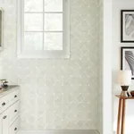 York Wallcoverings Dazzling Diamond Sisal Grasscloth Silver Wallpaper - SKU GM7505