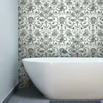 York Wallcoverings Deep Sea Toile Black Wallpaper - SKU HO3360