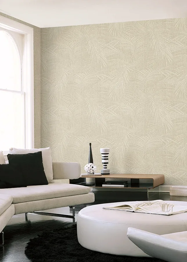 York Wallcoverings Della Palm Shell Wallpaper | Wallpaper Twins York Wallcoverings Della Palm Shell Wallpaper - SKU SI50611