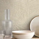 York Wallcoverings Della Palm Shell Wallpaper | Wallpaper Twins York Wallcoverings Della Palm Shell Wallpaper - SKU SI50611