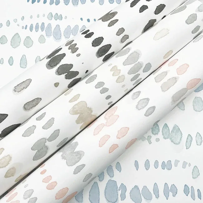 York Wallcoverings Dewdrops Black & Taupe Wallpaper | Wallpaper Twins York Wallcoverings Dewdrops Black & Taupe Wallpaper - SKU AG2046