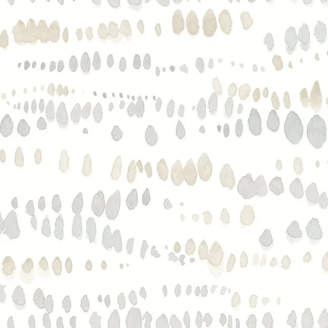 York Wallcoverings Dewdrops Neutral Wallpaper - SKU AG2048