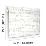 York Wallcoverings Dewdrops Neutral Wallpaper | Wallpaper Twins York Wallcoverings Dewdrops Neutral Wallpaper - SKU AG2048
