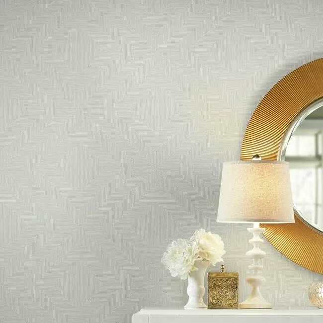 York Wallcoverings Diamond Channel Light Grey Wallpaper - SKU TL1992