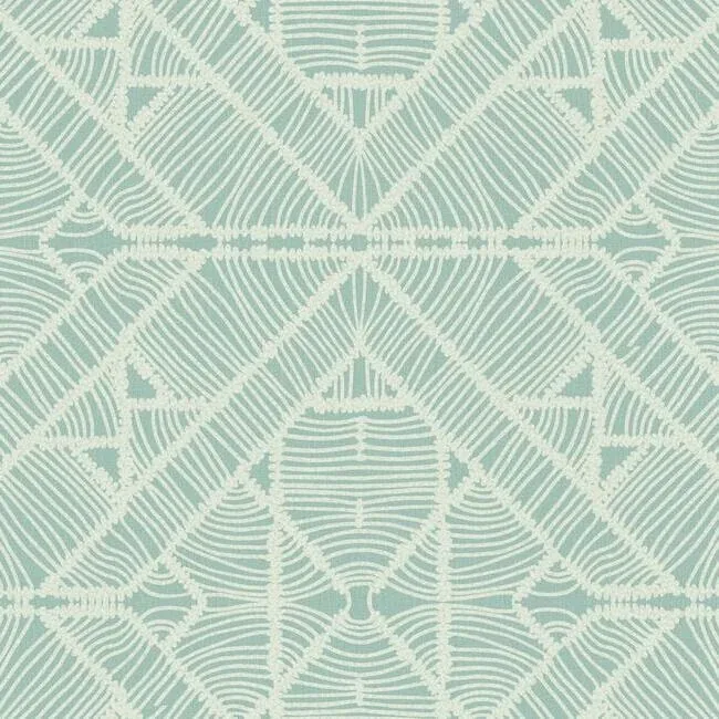 TC2705 | Diamond Macrame Aqua Wallpaper