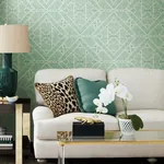 York Wallcoverings Diamond Macrame Aqua Wallpaper | Wallpaper Twins York Wallcoverings Diamond Macrame Aqua Wallpaper - SKU TC2705