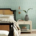 York Wallcoverings Diamond Macrame Aqua Wallpaper | Wallpaper Twins York Wallcoverings Diamond Macrame Aqua Wallpaper - SKU TC2705