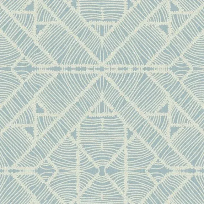 TC2704 | Diamond Macrame Blue Wallpaper