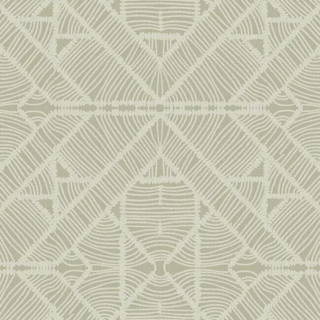 York Wallcoverings Diamond Macrame Taupe Wallpaper - SKU TC2703