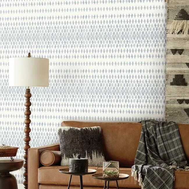 York Wallcoverings Diamond Ombre Navy & White Wallpaper | Wallpaper Twins York Wallcoverings Diamond Ombre Navy & White Wallpaper - SKU FH4042
