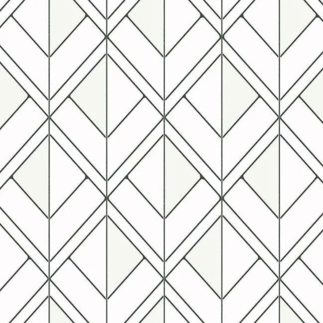 York Wallcoverings Diamond Shadow White Wallpaper - SKU GM7552