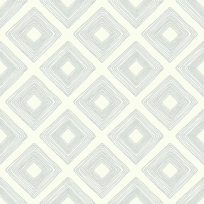 ME1578 | Diamond Sketch Eggshell Wallpaper