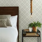 York Wallcoverings Diamond Sketch Eggshell Wallpaper - SKU ME1578