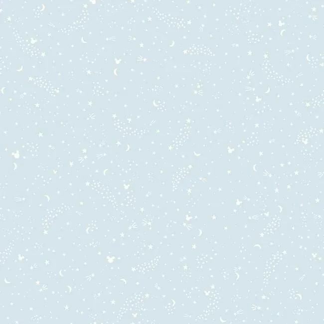 York Wallcoverings Disney Mickey Mouse Star Blue Wallpaper - SKU DI0985