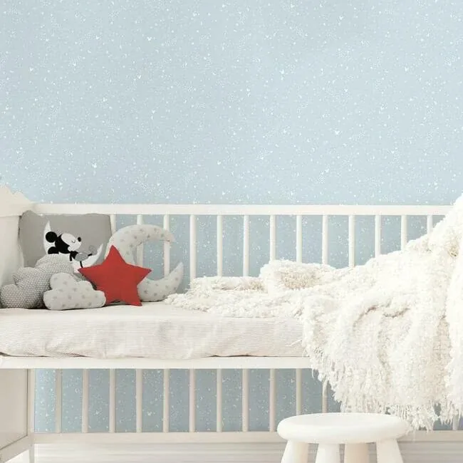 York Wallcoverings Disney Mickey Mouse Star Blue Wallpaper - SKU DI0985