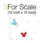 York Wallcoverings Disney Minnie Mouse Dots Blue & Yellow Wallpaper | Wallpaper Twins York Wallcoverings Disney Minnie Mouse Dots Blue & Yellow Wallpaper - SKU DI0930