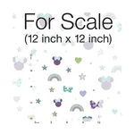 York Wallcoverings Disney Minnie Mouse Rainbow Purple Wallpaper - SKU DI0990
