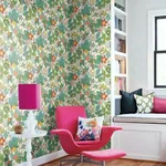 York Wallcoverings Disney Moana Jungle Red & Green Wallpaper | Wallpaper Twins York Wallcoverings Disney Moana Jungle Red & Green Wallpaper - SKU DI0995