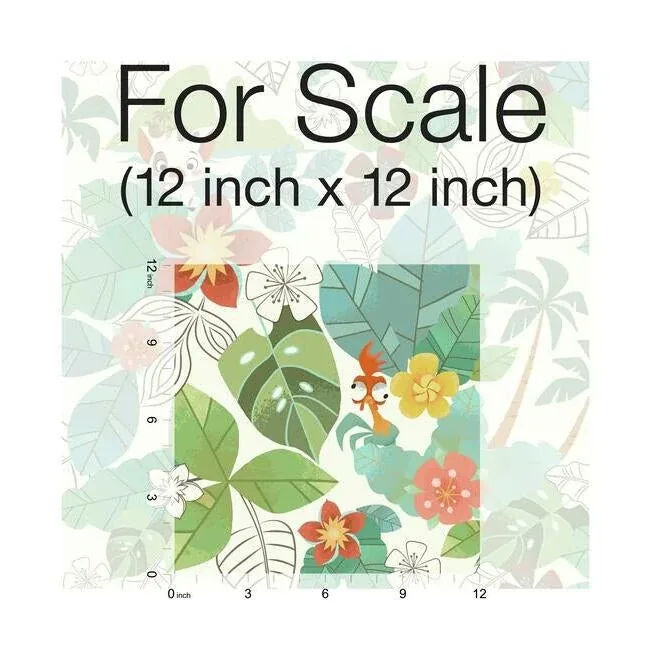 York Wallcoverings Disney Moana Jungle Red & Green Wallpaper | Wallpaper Twins York Wallcoverings Disney Moana Jungle Red & Green Wallpaper - SKU DI0995