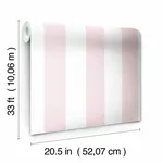 York Wallcoverings Disney Princess Silk Stripe Pink Wallpaper - SKU DI0901
