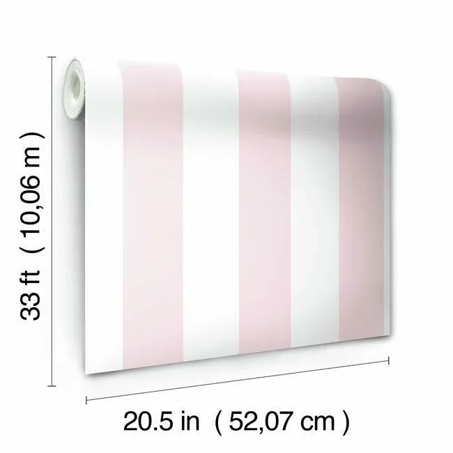 York Wallcoverings Disney Princess Silk Stripe Pink Wallpaper - SKU DI0901
