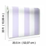 York Wallcoverings Disney Princess Silk Stripe Purple Wallpaper - SKU DI0902