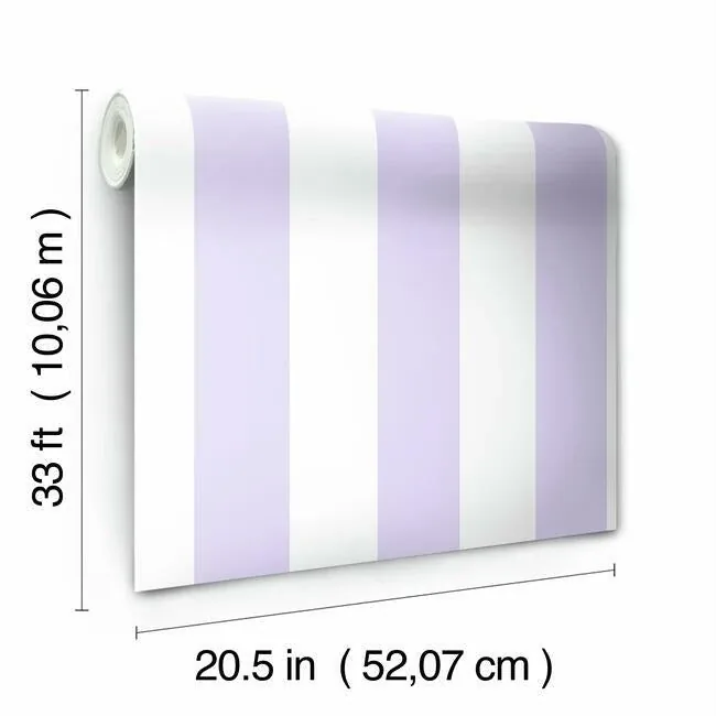 York Wallcoverings Disney Princess Silk Stripe Purple Wallpaper - SKU DI0902