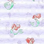 York Wallcoverings Disney the Little Mermaid Swim Purple Wallpaper - SKU DI0955