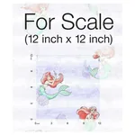 York Wallcoverings Disney the Little Mermaid Swim Purple Wallpaper - SKU DI0955