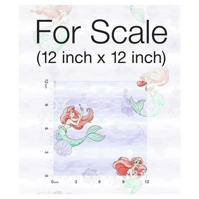 York Wallcoverings Disney the Little Mermaid Swim Purple Wallpaper - SKU DI0955