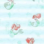 York Wallcoverings Disney The Little Mermaid Swim Teal Wallpaper - SKU DI0954